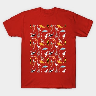 Koi Fish Seamless Pattern T-Shirt